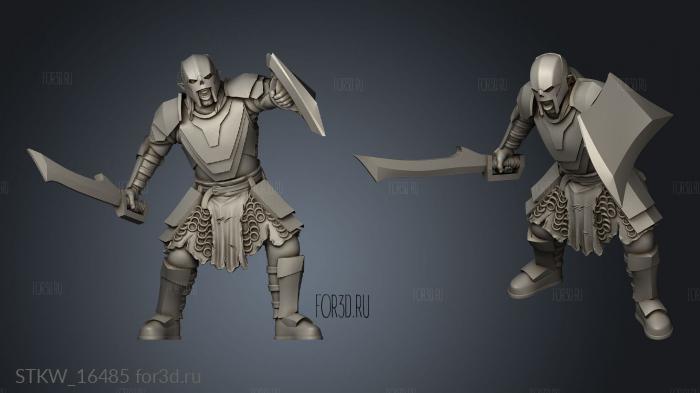 Orcs Swords stl model for CNC