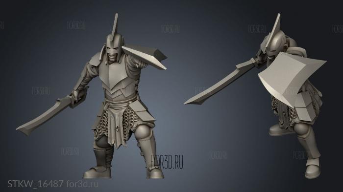 Orcs Swords stl model for CNC