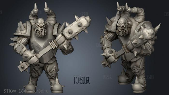 orc warrior 3d stl модель для ЧПУ