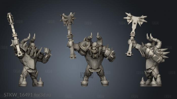 orc warrior 3d stl модель для ЧПУ