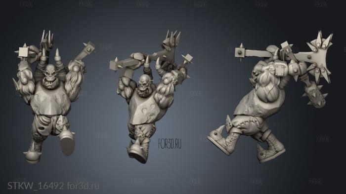 orc warrior 3d stl модель для ЧПУ