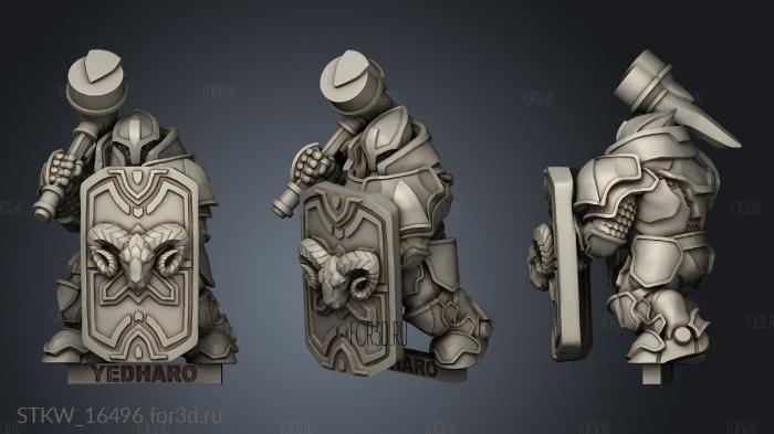 Dwarves Dwarf stl model for CNC