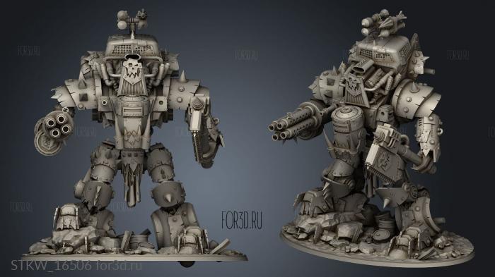 Ork Questoria Knight avenger assault cannon 3d stl модель для ЧПУ