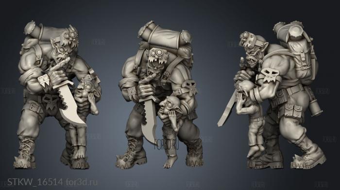 Ork Kommando 3d stl модель для ЧПУ