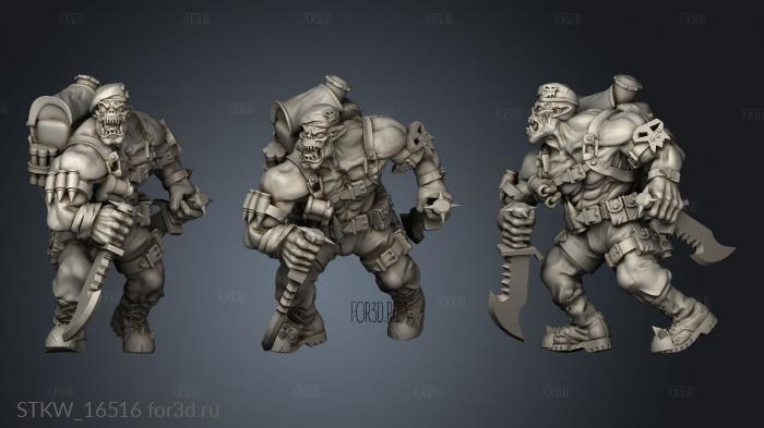 Ork Kommando 3d stl модель для ЧПУ