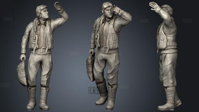 Pilot battle of britain stl model for CNC