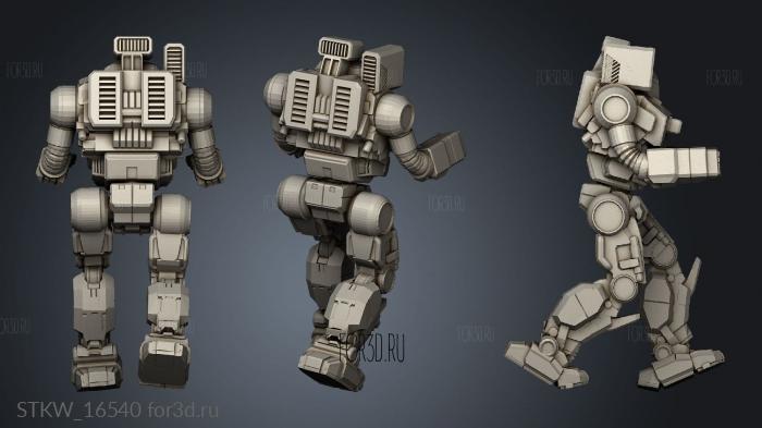 Ostroc heavy mecha Srm 3d stl модель для ЧПУ