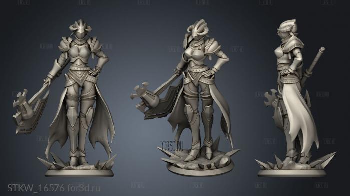 Overlord Albedo Axe Blade 3d stl модель для ЧПУ