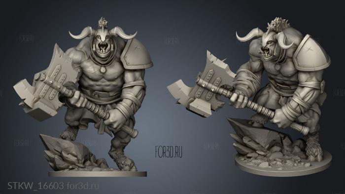 Paint Hulk Minotaur BIG Axe 3d stl модель для ЧПУ