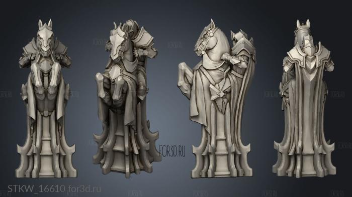 Paladin Chess Black knight 3d stl модель для ЧПУ