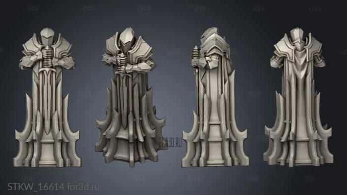 Paladin Chess White pawn 3d stl модель для ЧПУ