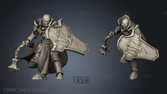 Paladin Mantello 3d stl модель для ЧПУ