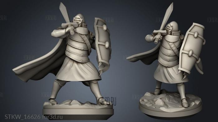 Paladins Musketmen Joey stl model for CNC