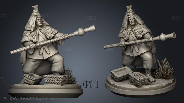 Paladins Musketmen Randy stl model for CNC