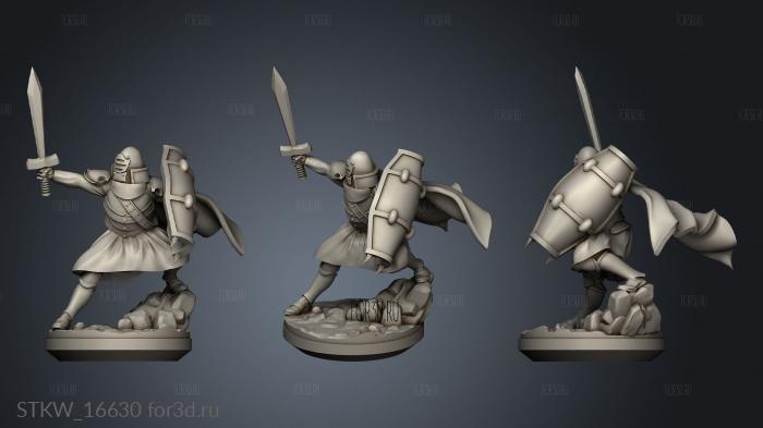 Paladins Musketmen Vic stl model for CNC