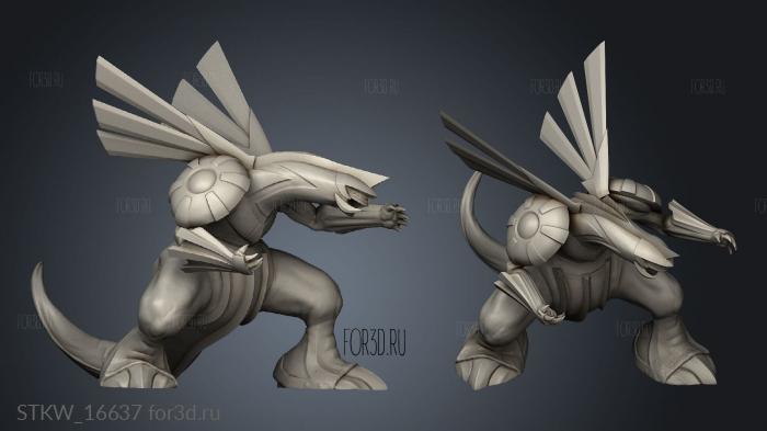 Palkia stl model for CNC