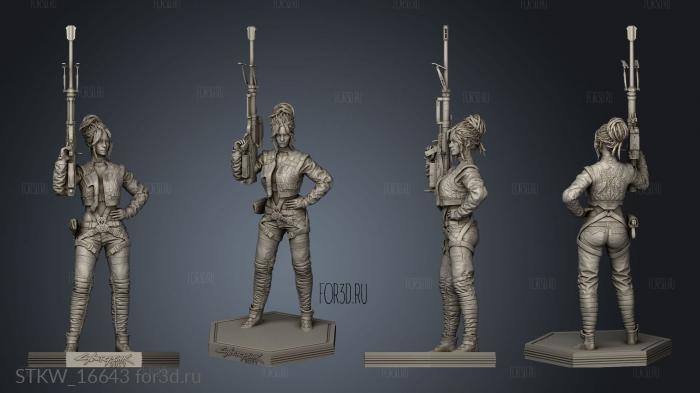 Panam Palmer Cyberpunk stl model for CNC