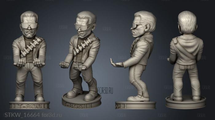 Para Joystick Terminator Stand carasfinish stl model for CNC