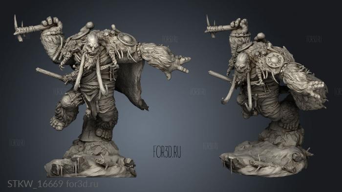 Frostburn Horrors Mammut stl model for CNC