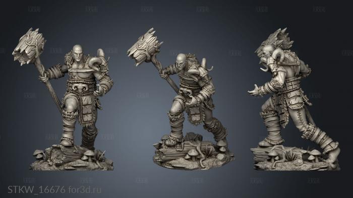 Society XVIII Kailo Hanjarnen Druid stl model for CNC