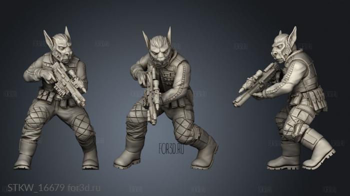 Squad Alien Bothan 3d stl модель для ЧПУ