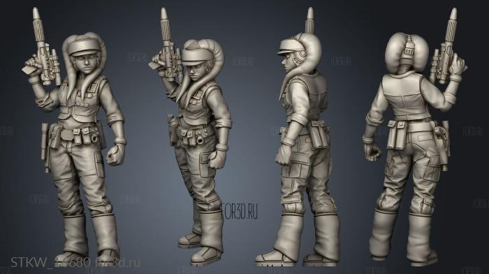 Squad Alien Bothan stl model for CNC