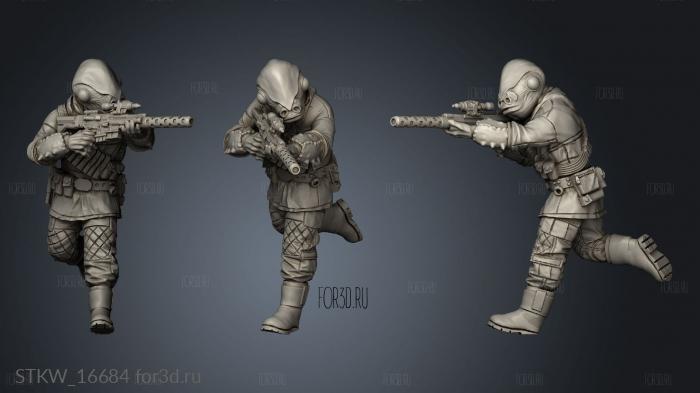 Squad Alien Mon Cal 3d stl модель для ЧПУ