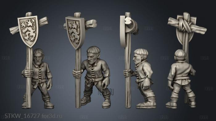 peasant banner 3d stl модель для ЧПУ