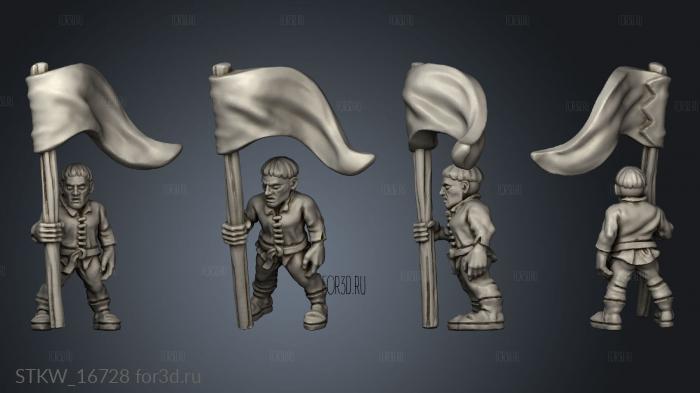 peasant banner 3d stl модель для ЧПУ