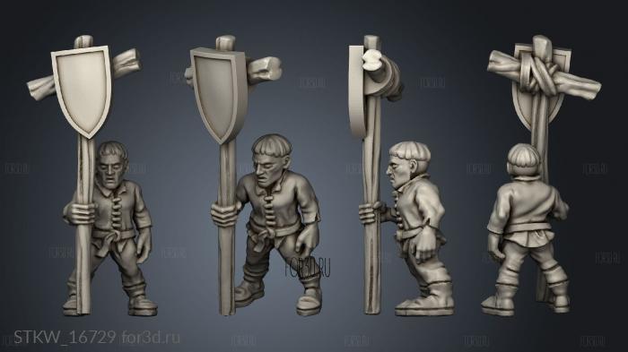 peasant banner blank 3d stl модель для ЧПУ