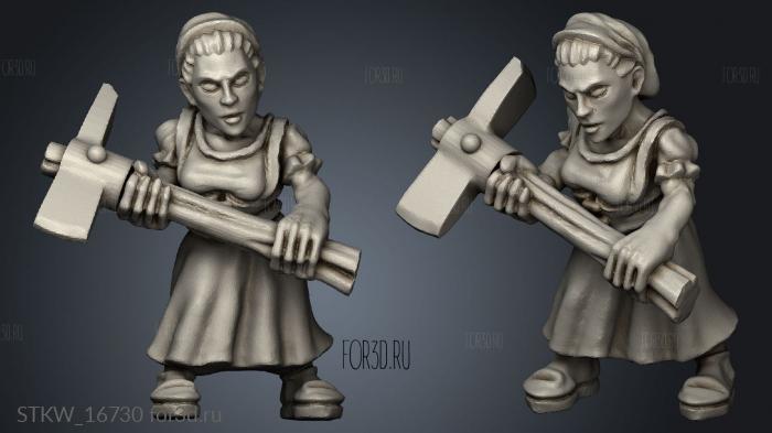 peasant 3d stl модель для ЧПУ