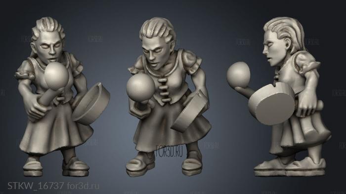 peasant musician 3d stl модель для ЧПУ