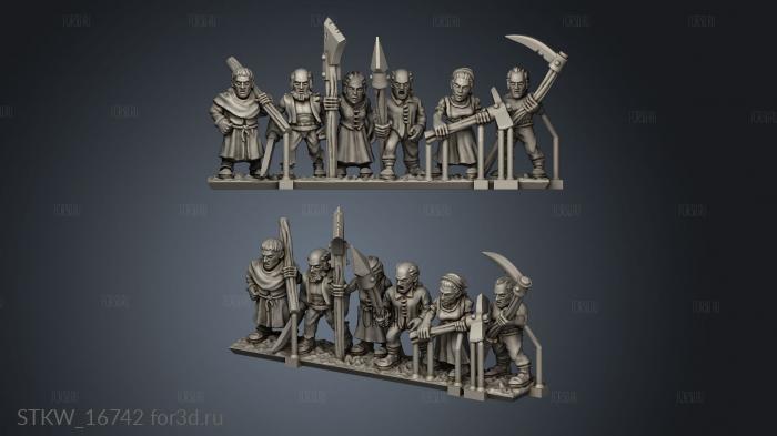 peasants 3d stl модель для ЧПУ