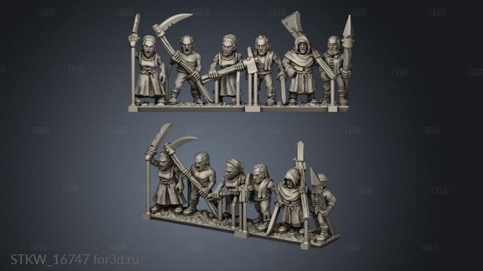 peasants 3d stl модель для ЧПУ