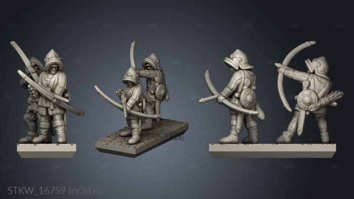 Longbowmen 3d stl модель для ЧПУ