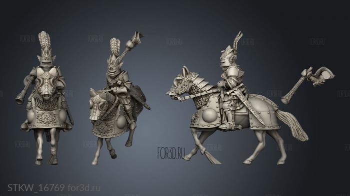 Cavalry Elfs Heavy Banner stl model for CNC