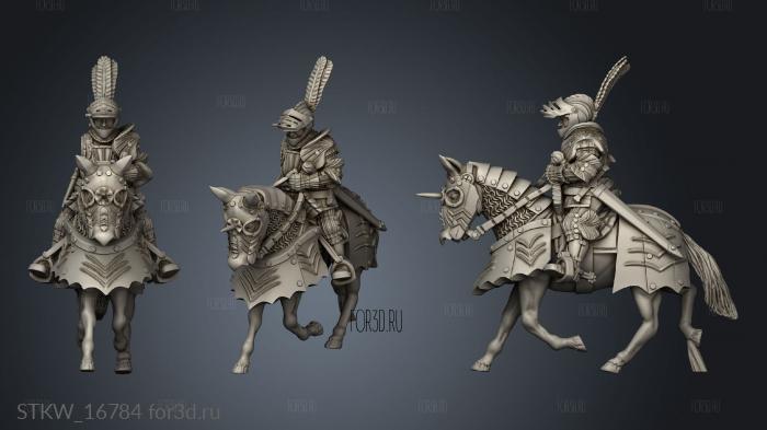 Heavy Cavalry Human stl model for CNC