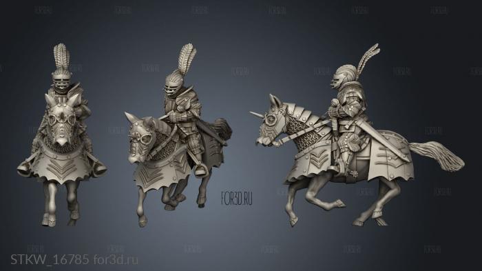 Heavy Cavalry Human thingi stl model for CNC