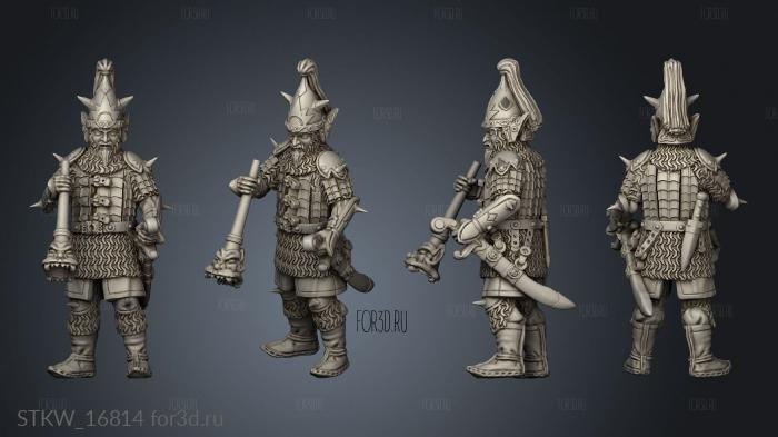 Mongol Dark Elves Trumpet 3d stl модель для ЧПУ