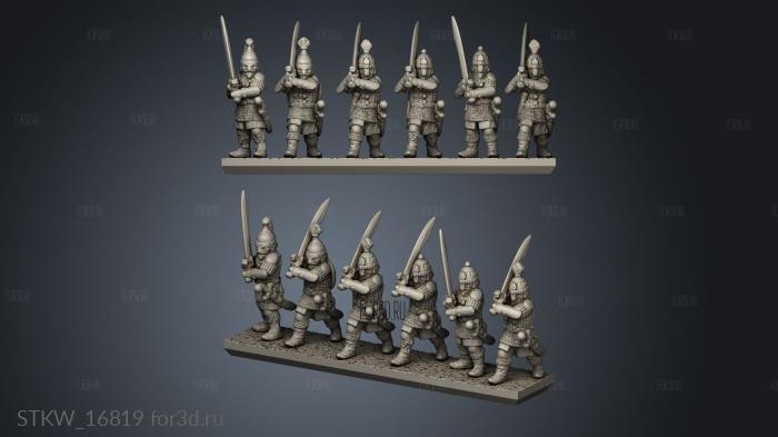 Mongol Humans Heavy infantry 3d stl модель для ЧПУ