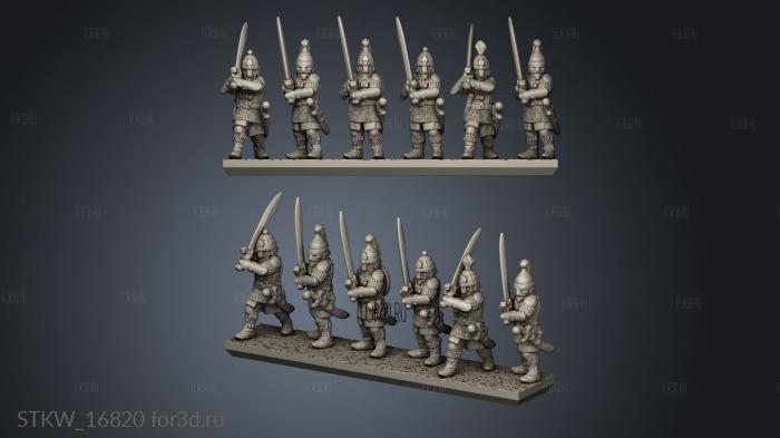 Mongol Humans Heavy infantry 3d stl модель для ЧПУ