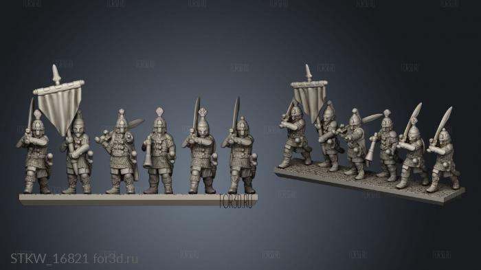 Mongol Humans Heavy infantry 3d stl модель для ЧПУ