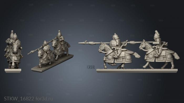 Mongol Humans Heavy Steppes Lancers 3d stl модель для ЧПУ