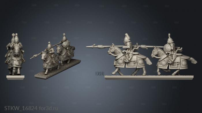 Mongol Humans Heavy Steppes Lancers 3d stl модель для ЧПУ