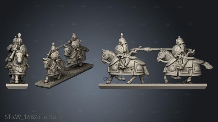 Mongol Humans Heavy Steppes Lancers 3d stl модель для ЧПУ