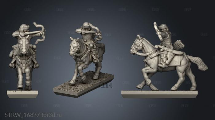 Mongol Humans Light mounted archers Lers 3d stl модель для ЧПУ