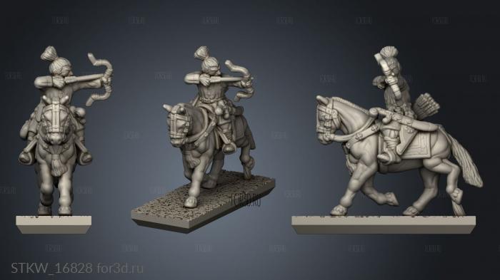 Mongol Humans Light mounted archers Lers 3d stl модель для ЧПУ