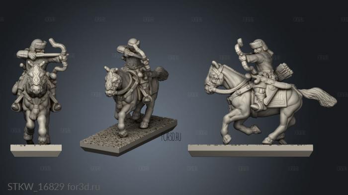 Mongol Humans Light mounted archers Lers 3d stl модель для ЧПУ