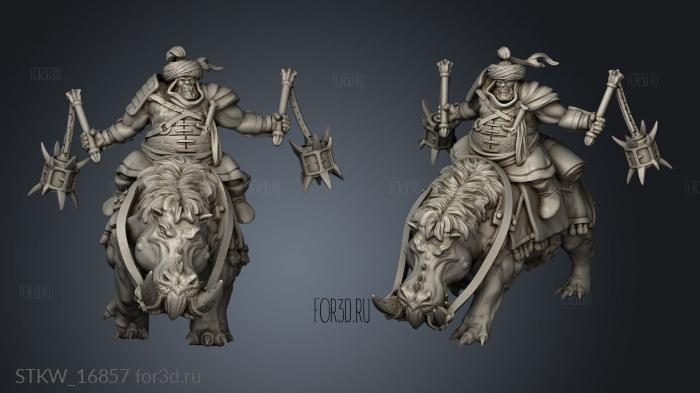 Persian Raiders ogre stl model for CNC