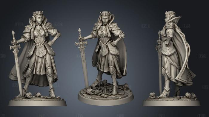 Queen in Armor stl model for CNC